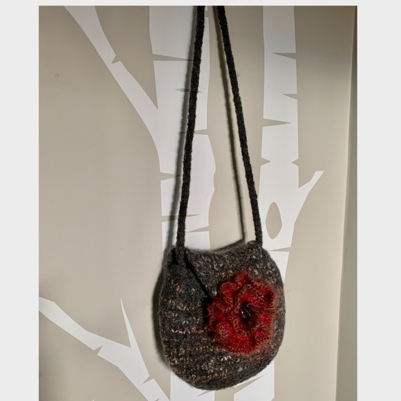 Evening Felted Wool Purse - Picture 2 of 7